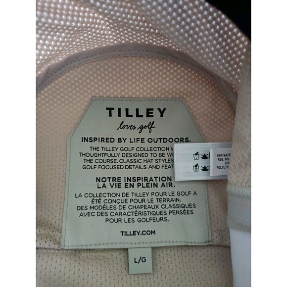 Tilley The Clubhouse Gold Hat Size Large TP101 Light Tan Vented Made in Canada - Picture 9 of 10